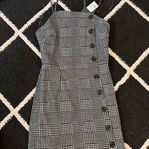 Target plaid button dress size small